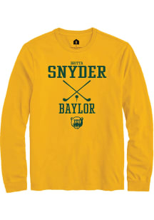 Britta Snyder  Baylor Bears Gold Rally NIL Sport Icon Long Sleeve T Shirt