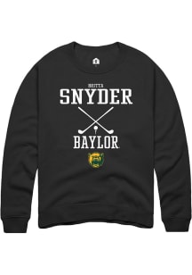 Britta Snyder  Rally Baylor Bears Mens Black NIL Sport Icon Long Sleeve Crew Sweatshirt