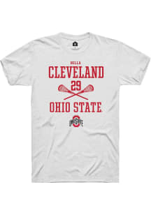 Bella Cleveland  Ohio State Buckeyes White Rally NIL Sport Icon Short Sleeve T Shirt