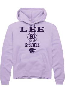 Ayoka Lee Rally Mens Lavender K-State Wildcats NIL Sport Icon Hooded Sweatshirt