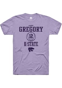 Gabriella Gregory  K-State Wildcats Lavender Rally NIL Sport Icon Short Sleeve T Shirt