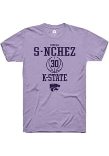 Gisela Sánchez Lavender K-State Wildcats NIL Sport Icon Short Sleeve T Shirt