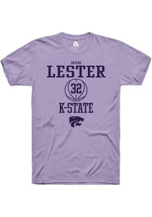 Imani Lester Lavender K-State Wildcats NIL Sport Icon Short Sleeve T Shirt