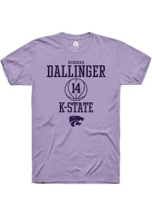 Rebekah Dallinger  K-State Wildcats Lavender Rally NIL Sport Icon Short Sleeve T Shirt
