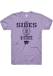 Taryn Sides  K-State Wildcats Lavender Rally NIL Sport Icon Short Sleeve T Shirt