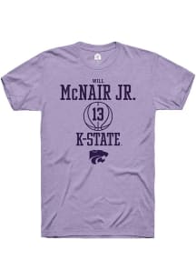 Will McNair Jr.  K-State Wildcats Lavender Rally NIL Sport Icon Short Sleeve T Shirt