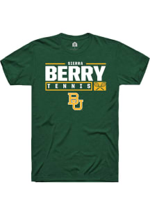 Sierra Berry  Baylor Bears Green Rally NIL Stacked Box Short Sleeve T Shirt