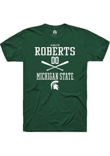 Ashlyn Roberts  Michigan State Spartans Green Rally NIL Sport Icon Short Sleeve T Shirt