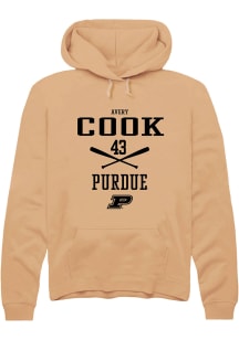 Avery Cook  Rally Purdue Boilermakers Mens Gold NIL Sport Icon Long Sleeve Hoodie