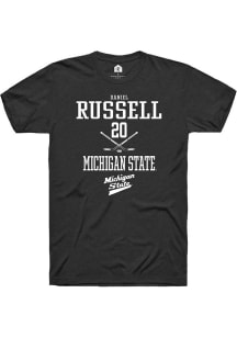 Daniel Russell Black Michigan State Spartans NIL Sport Icon Short Sleeve T Shirt