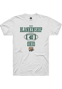 Beau Blankenship  Ohio Bobcats White Rally NIL Sport Icon Short Sleeve T Shirt