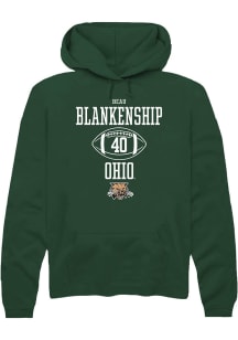Beau Blankenship  Rally Ohio Bobcats Mens Green NIL Sport Icon Long Sleeve Hoodie