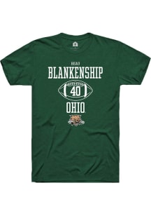 Beau Blankenship  Ohio Bobcats Green Rally NIL Sport Icon Short Sleeve T Shirt