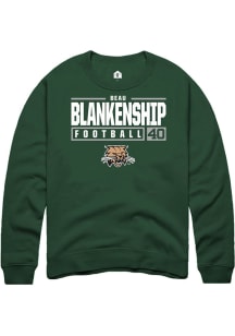 Beau Blankenship  Rally Ohio Bobcats Mens Green NIL Stacked Box Long Sleeve Crew Sweatshirt