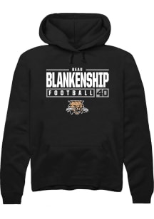Beau Blankenship  Rally Ohio Bobcats Mens Black NIL Stacked Box Long Sleeve Hoodie