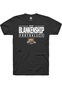 Beau Blankenship  Ohio Bobcats Black Rally NIL Stacked Box Short Sleeve T Shirt
