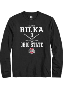 Hannah Bilka  Ohio State Buckeyes Black Rally NIL Sport Icon Long Sleeve T Shirt