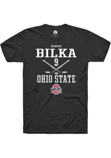 Hannah Bilka  Ohio State Buckeyes Black Rally NIL Sport Icon Short Sleeve T Shirt