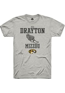 Mya Drayton  Missouri Tigers Ash Rally NIL Sport Icon Short Sleeve T Shirt
