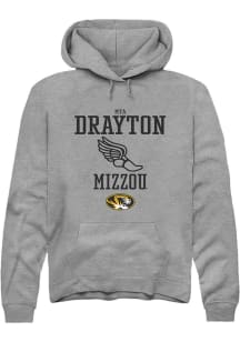 Mya Drayton  Rally Missouri Tigers Mens Grey NIL Sport Icon Long Sleeve Hoodie