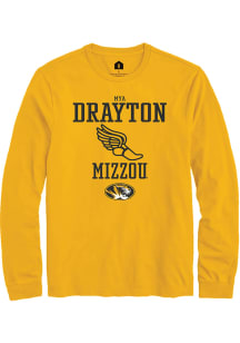 Mya Drayton  Missouri Tigers Gold Rally NIL Sport Icon Long Sleeve T Shirt