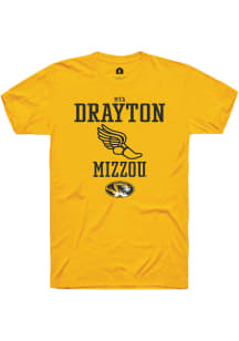 Mya Drayton  Missouri Tigers Gold Rally NIL Sport Icon Short Sleeve T Shirt