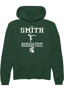 Nikki Smith  Rally Michigan State Spartans Mens Green NIL Sport Icon Long Sleeve Hoodie