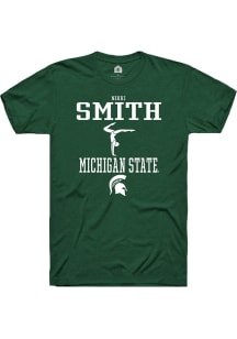 Nikki Smith  Michigan State Spartans Green Rally NIL Sport Icon Short Sleeve T Shirt