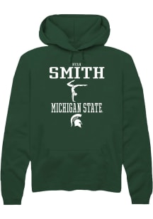 Nyah Smith  Rally Michigan State Spartans Mens Green NIL Sport Icon Long Sleeve Hoodie