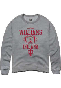 Keshawn Williams  Rally Indiana Hoosiers Mens Graphite NIL Sport Icon Long Sleeve Crew Sweatshir..