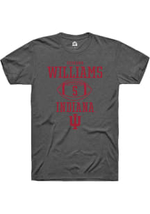 Keshawn Williams Dark Grey Indiana Hoosiers NIL Sport Icon Short Sleeve T Shirt
