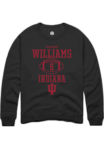 Keshawn Williams Rally Mens Black Indiana Hoosiers NIL Sport Icon Crew Sweatshirt