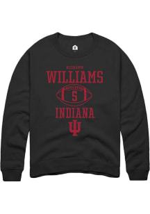 Keshawn Williams Rally Mens Black Indiana Hoosiers NIL Sport Icon Crew Sweatshirt