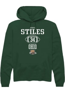 Lukas Stiles  Rally Ohio Bobcats Mens Green NIL Sport Icon Long Sleeve Hoodie
