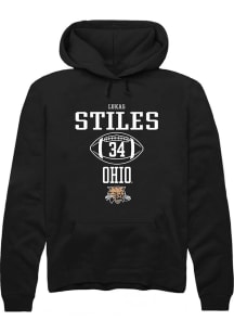 Lukas Stiles  Rally Ohio Bobcats Mens Black NIL Sport Icon Long Sleeve Hoodie
