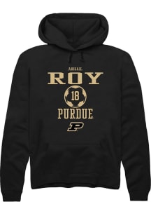 Abigail Roy Rally Mens Black Purdue Boilermakers NIL Sport Icon Hooded Sweatshirt