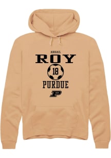 Abigail Roy Rally Mens Gold Purdue Boilermakers NIL Sport Icon Hooded Sweatshirt