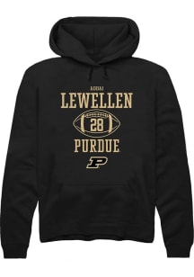 Addai Lewellen Rally Mens Black Purdue Boilermakers NIL Sport Icon Hooded Sweatshirt