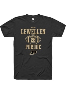 Addai Lewellen Black Purdue Boilermakers NIL Sport Icon Short Sleeve T Shirt