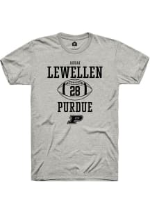 Addai Lewellen Ash Purdue Boilermakers NIL Sport Icon Short Sleeve T Shirt