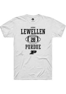 Addai Lewellen White Purdue Boilermakers NIL Sport Icon Short Sleeve T Shirt