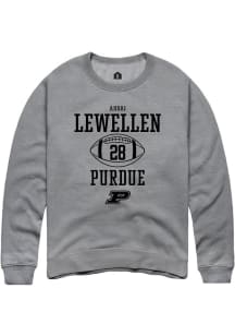 Addai Lewellen Rally Mens Graphite Purdue Boilermakers NIL Sport Icon Crew Sweatshirt