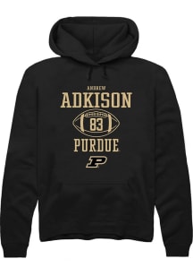 Andrew Adkison Rally Mens Black Purdue Boilermakers NIL Sport Icon Hooded Sweatshirt