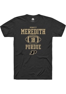 Bennett Meredith Black Purdue Boilermakers NIL Sport Icon Short Sleeve T Shirt