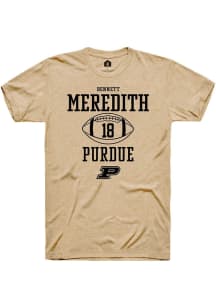 Bennett Meredith Gold Purdue Boilermakers NIL Sport Icon Short Sleeve T Shirt