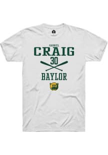 Gabriel Craig  Baylor Bears White Rally NIL Sport Icon Short Sleeve T Shirt
