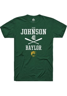 Jack Johnson  Baylor Bears Green Rally NIL Sport Icon Short Sleeve T Shirt