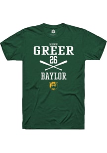 Mason Greer  Baylor Bears Green Rally NIL Sport Icon Short Sleeve T Shirt