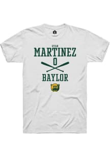 Ryan Martinez  Baylor Bears White Rally NIL Sport Icon Short Sleeve T Shirt