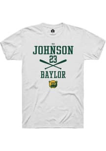 Ty Johnson  Baylor Bears White Rally NIL Sport Icon Short Sleeve T Shirt